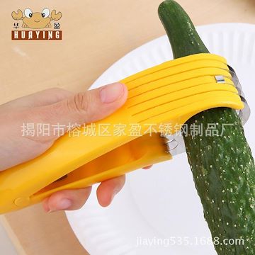 家盈厂热卖 切片器 香蕉 不锈钢黄瓜切片器 火腿切片机 高档塑料